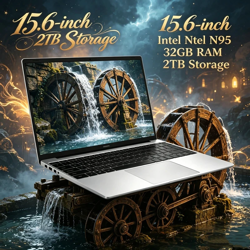 15.6" HD Laptop, 120Hz IPS Display, Intel N95, 32GB Large RAM, 2TB SSD, Built-in Backlit Keyboard & Stable Battery Performance
15.6" HD Laptop, 120Hz IPS Display, Intel N95, 32GB Large RAM, 2TB SSD, Built-in Backlit Keyboard & Stable Battery Performance