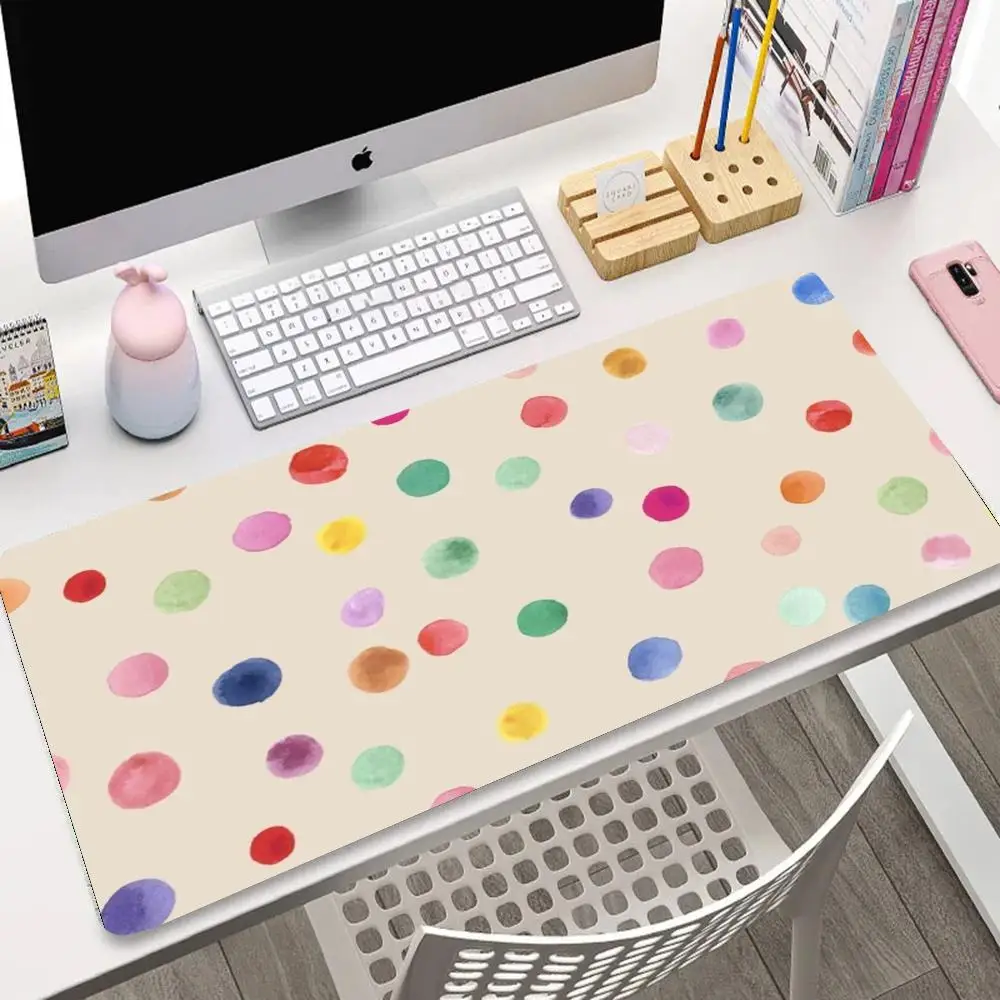 Dopamine colored polka dot pattern large rubber anti slip mouse pad, office computer desktoppad, laptop keyboard, PC accessories
Dopamine colored polka dot pattern large rubber anti slip mouse pad, office computer desktoppad, laptop keyboard, PC accessories