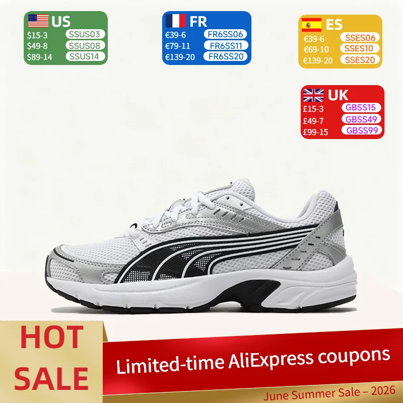 PUMA Axis: Soft, Versatile, and Comfortable Low-Top Casual Training and Racing Running Shoes (Unisex) - White 368465-25
PUMA Axis: Soft, Versatile, and Comfortable Low-Top Casual Training and Racing Running Shoes (Unisex) - White 368465-25