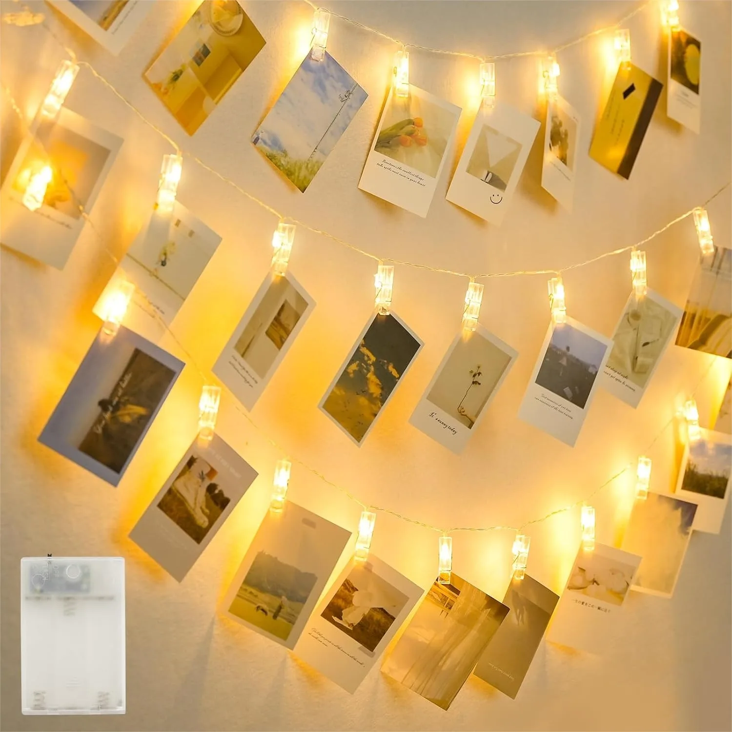 20.8FT 40 LED Photo Clip String Lights With 40 Clips For Teen Girl Room Bedroom Dorm Decor Battery Operated Fairy Lights
20.8FT 40 LED Photo Clip String Lights With 40 Clips For Teen Girl Room Bedroom Dorm Decor Battery Operated Fairy Lights