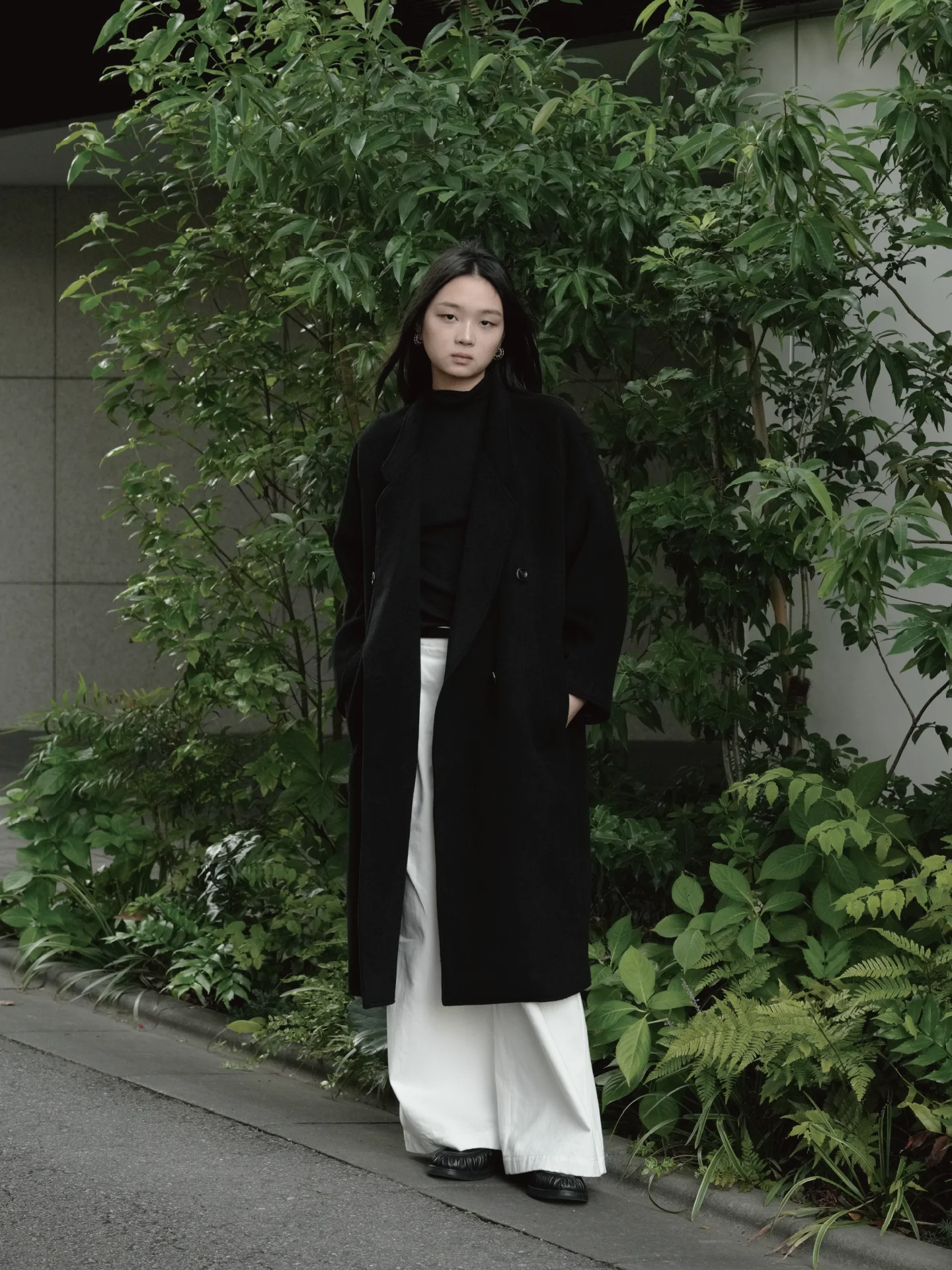 TEINEIN oulder-Length Woolen Coat Classic Flat Collar Outerwear Ele Ladies' Winter Faion Pure Wool 00%
TEINEIN oulder-Length Woolen Coat Classic Flat Collar Outerwear Ele Ladies' Winter Faion Pure Wool 00%