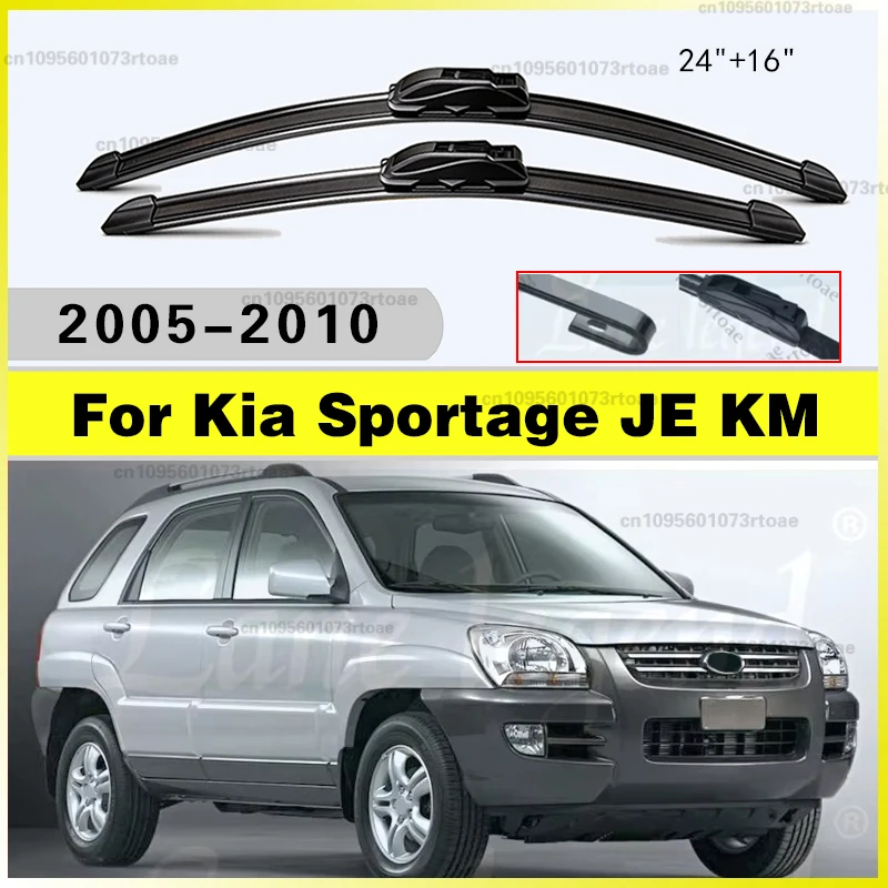 Windscreen Window 24"+16" Accessories Wiper LHD Front Wiper Blades For KIA Sportage JE / KM 2005 - 2010 2008 2009 Windshield
Windscreen Window 24"+16" Accessories Wiper LHD Front Wiper Blades For KIA Sportage JE / KM 2005 - 2010 2008 2009 Windshield