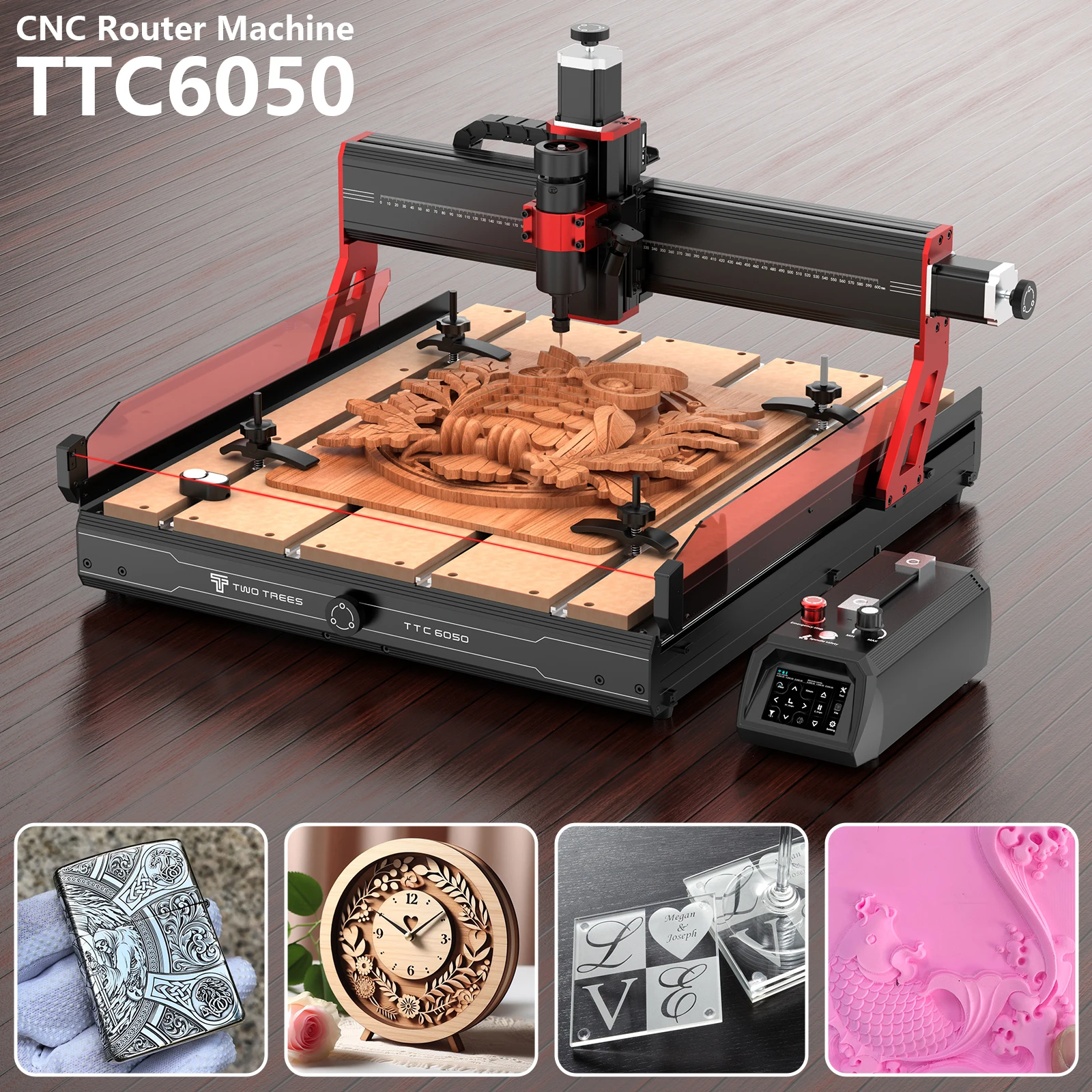 Фрезерный станок с ЧПУ TWOTREES TTC6050 и лазерный гравер, 4-осевые концевые выключатели и аварийная остановка, резка металла, деревообрабатывающие инструменты с ЧПУ
Фрезерный станок с ЧПУ TWOTREES TTC6050 и лазерный гравер, 4-осевые концевые выключатели и аварийная остановка, резка металла, деревообрабатывающие инструменты с ЧПУ