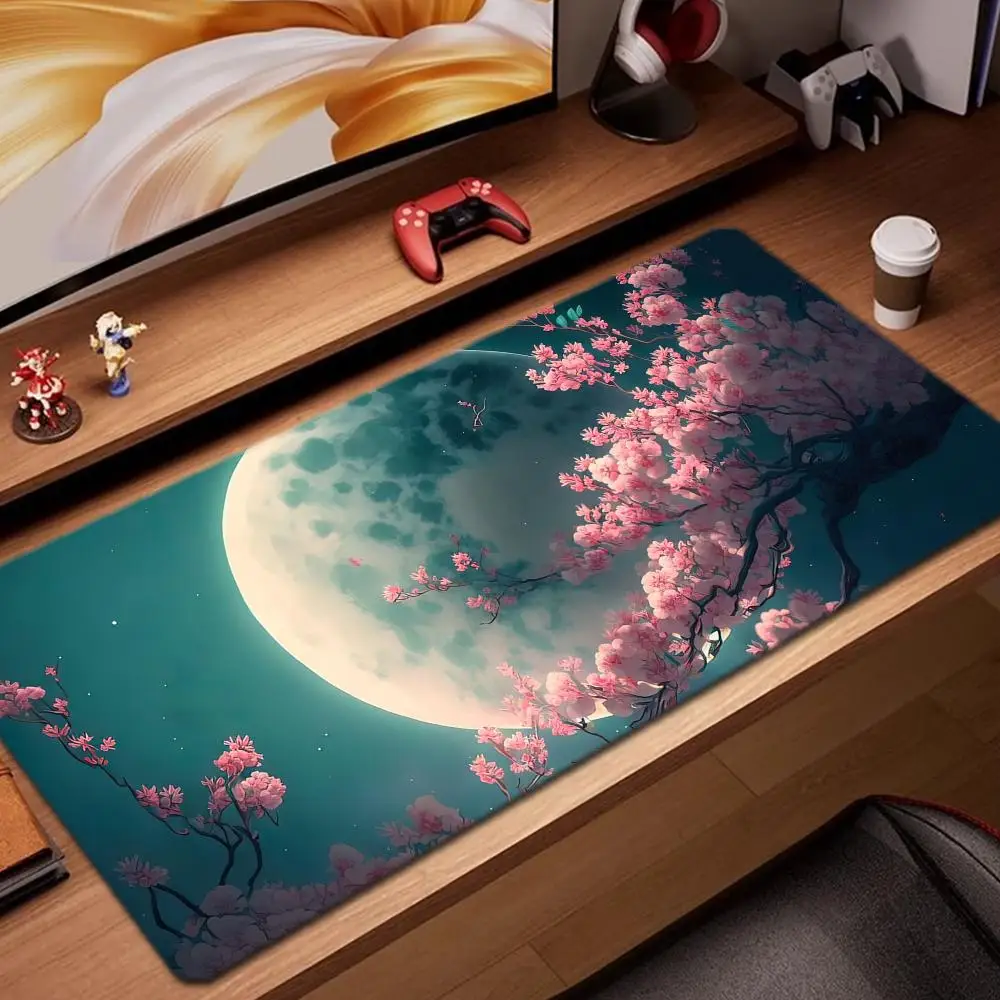 Cherry Blossom Scenery on Full MoonGame Accessories keyboard pad XXL large locking edge 900X400 mm table mat Gaming
Cherry Blossom Scenery on Full MoonGame Accessories keyboard pad XXL large locking edge 900X400 mm table mat Gaming
