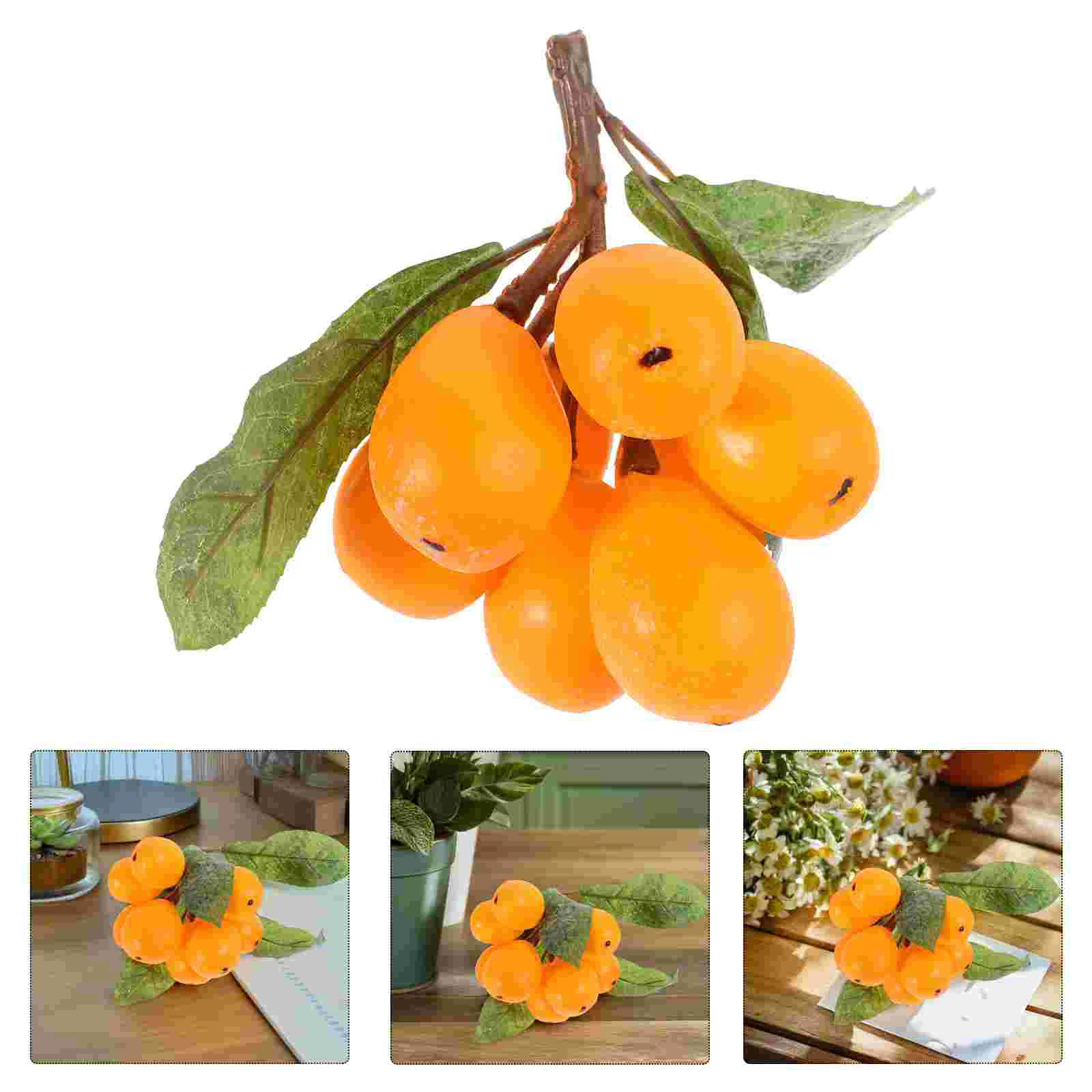 Faux Loquats String Model Realistic Plastic Fake Fruit Decor for Home Display Photo Prop Lifelike Simulation Loquat for Decorati
Faux Loquats String Model Realistic Plastic Fake Fruit Decor for Home Display Photo Prop Lifelike Simulation Loquat for Decorati