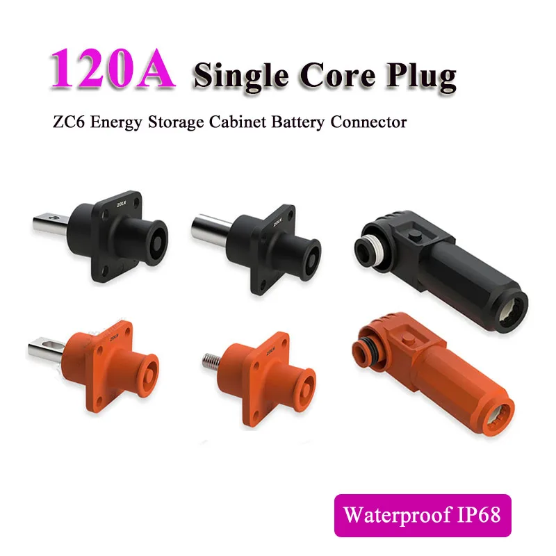 120A 100A Single Core Energy Storage Battery Connector ZC6 Male Female High Current Cabinet New Energy Industry Pulg Socket IP68
120A 100A Single Core Energy Storage Battery Connector ZC6 Male Female High Current Cabinet New Energy Industry Pulg Socket IP68