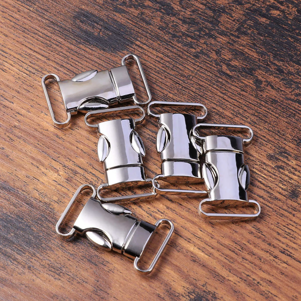 5 Pcs Bracelet Hardware Silver Buckle Bracelets Webbing Clip Side Release Buckles
5 Pcs Bracelet Hardware Silver Buckle Bracelets Webbing Clip Side Release Buckles