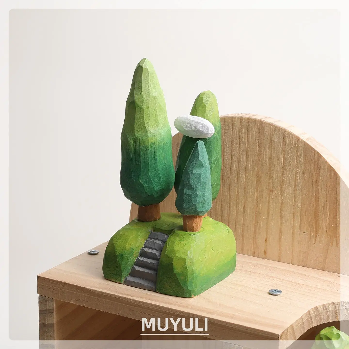 Hand-Carved Miniature Forest Sculpture - Tiny Wooden Tree Décor for Desk Shelf, Calming Nature Art, Unique Home Office Gift
Hand-Carved Miniature Forest Sculpture - Tiny Wooden Tree Décor for Desk Shelf, Calming Nature Art, Unique Home Office Gift