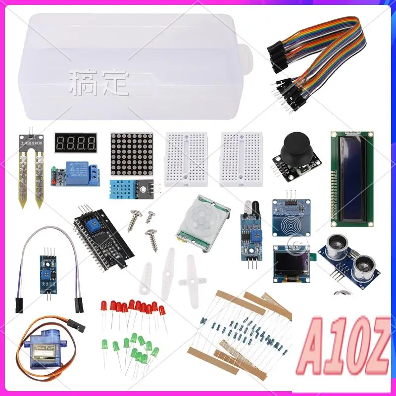 0Z-Starter Kits For Arduino Kits R3 Nano V3.0 Mega 2560 Mega 328 Kit Project Kit Compatible With Arduino IDE
0Z-Starter Kits For Arduino Kits R3 Nano V3.0 Mega 2560 Mega 328 Kit Project Kit Compatible With Arduino IDE