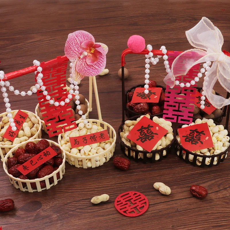 Wedding Must-Hhave: Four-Compartment Baby Blessing Basket Suitable for Engagement & Chinese Wedding Decor - Plastic Nut/Tri
Wedding Must-Hhave: Four-Compartment Baby Blessing Basket Suitable for Engagement & Chinese Wedding Decor - Plastic Nut/Tri