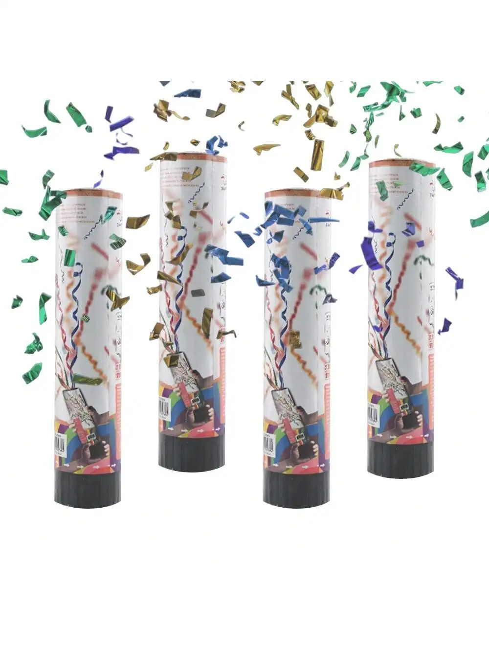 12 Pack 20CM Feather Poppers - Fun Party Accessory, Set of 12 Colorful Feather Poppers 20CM - Ideal for Parties and Events
12 Pack 20CM Feather Poppers - Fun Party Accessory, Set of 12 Colorful Feather Poppers 20CM - Ideal for Parties and Events