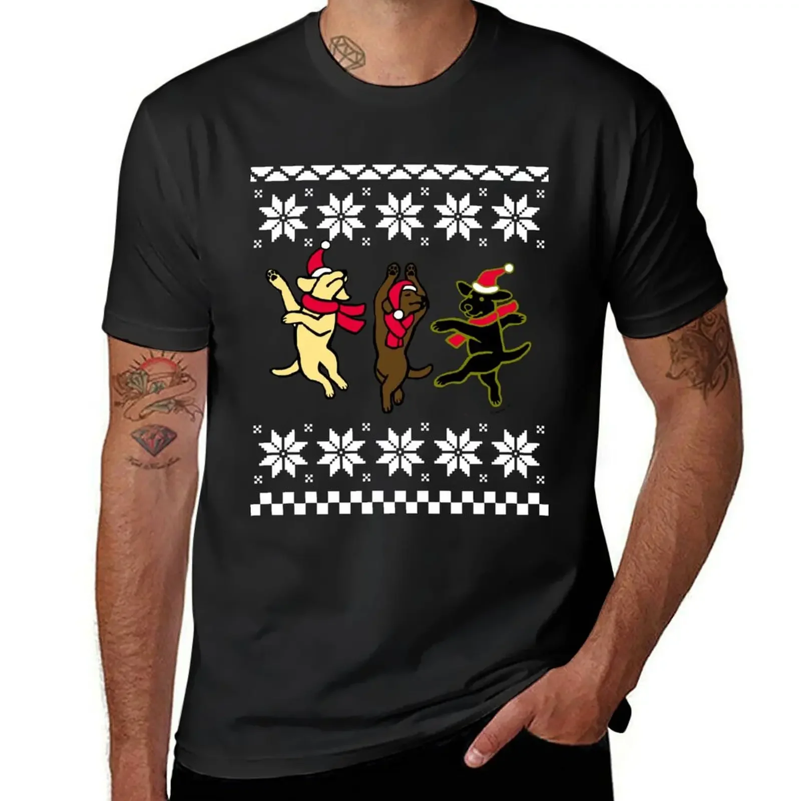 Happy Dancing Labradors Christmas T-Shirt Funny t-shirt kawaii clothes t shirt men 100℅ cotton
Happy Dancing Labradors Christmas T-Shirt Funny t-shirt kawaii clothes t shirt men 100℅ cotton