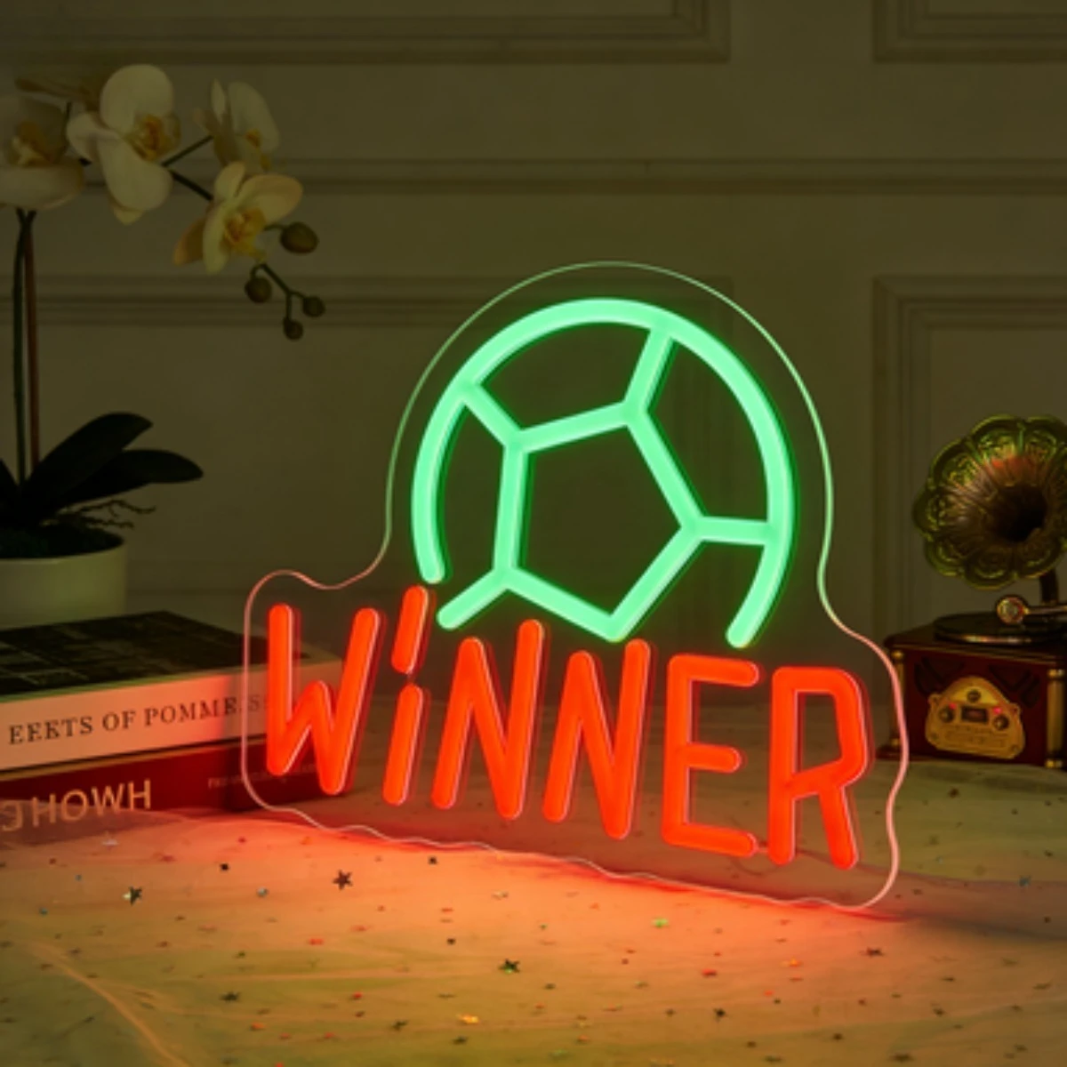 Soccer Winner Neon Sign LED Night Light USB Football Sports Trophy Decor Lamp for Boys Bedroom Game Room Man Cave Party Gift
Soccer Winner Neon Sign LED Night Light USB Football Sports Trophy Decor Lamp for Boys Bedroom Game Room Man Cave Party Gift