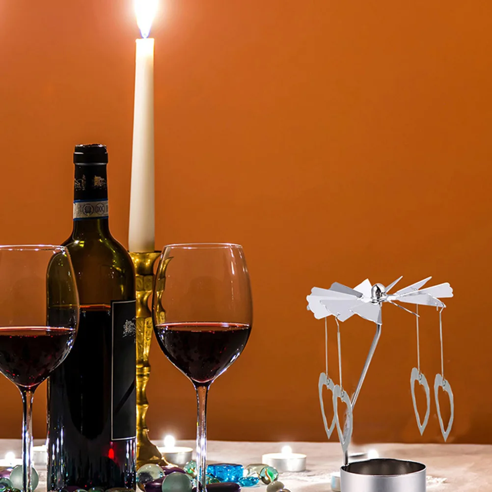 2Pcs Creative Rotating Candlestick Fine Workmanship Stainless Steel Holder for Warm Holder
2Pcs Creative Rotating Candlestick Fine Workmanship Stainless Steel Holder for Warm Holder