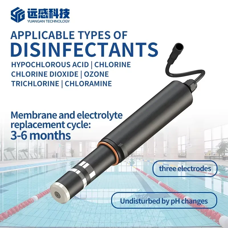 MAF Online RS485 Chlorine Probe 4-20ma Residual Chlorine Sensor for Drinking Water Free Chlorine Electrode Water Quality
MAF Online RS485 Chlorine Probe 4-20ma Residual Chlorine Sensor for Drinking Water Free Chlorine Electrode Water Quality