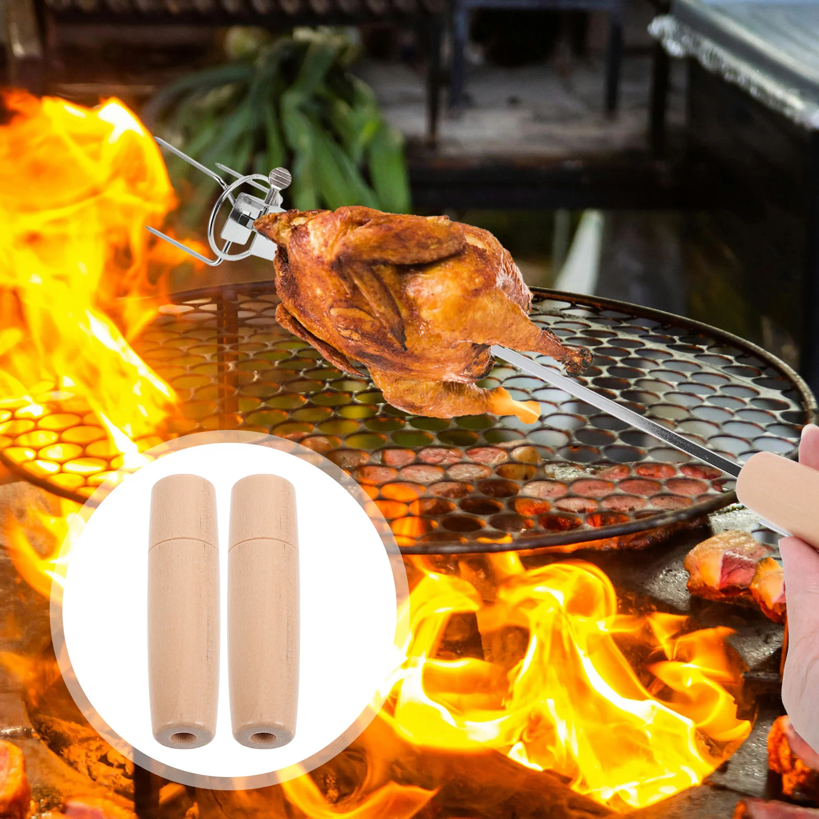 4pcs Varnished BBQ Brush Handle Replacement Wooden Handle Barbecue Varnished Brush Handle Wooden Handle Testing Brush Handle Rep
4pcs Varnished BBQ Brush Handle Replacement Wooden Handle Barbecue Varnished Brush Handle Wooden Handle Testing Brush Handle Rep
