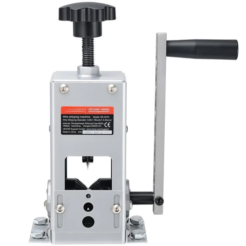 Manual Wire Stripper Machine, 0.06-1.18 in, Copper Cable Stripper Tool, Hand Crank or Drill Powered Modes, Heavy-Duty Q235 Frame Wire Stripping Machine, Easy to Use, for Scrap Copper Recycling
Manual Wire Stripper Machine, 0.06-1.18 in, Copper Cable Stripper Tool, Hand Crank or Drill Powered Modes, Heavy-Duty Q235 Frame Wire Stripping Machine, Easy to Use, for Scrap Copper Recycling