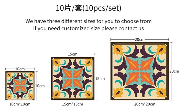 Self-Adhesive Vintage European Floral Tile Wall Stickers - Waterproof Decor for Kitchen, Bathroom, and Living Room Renovation
Self-Adhesive Vintage European Floral Tile Wall Stickers - Waterproof Decor for Kitchen, Bathroom, and Living Room Renovation
