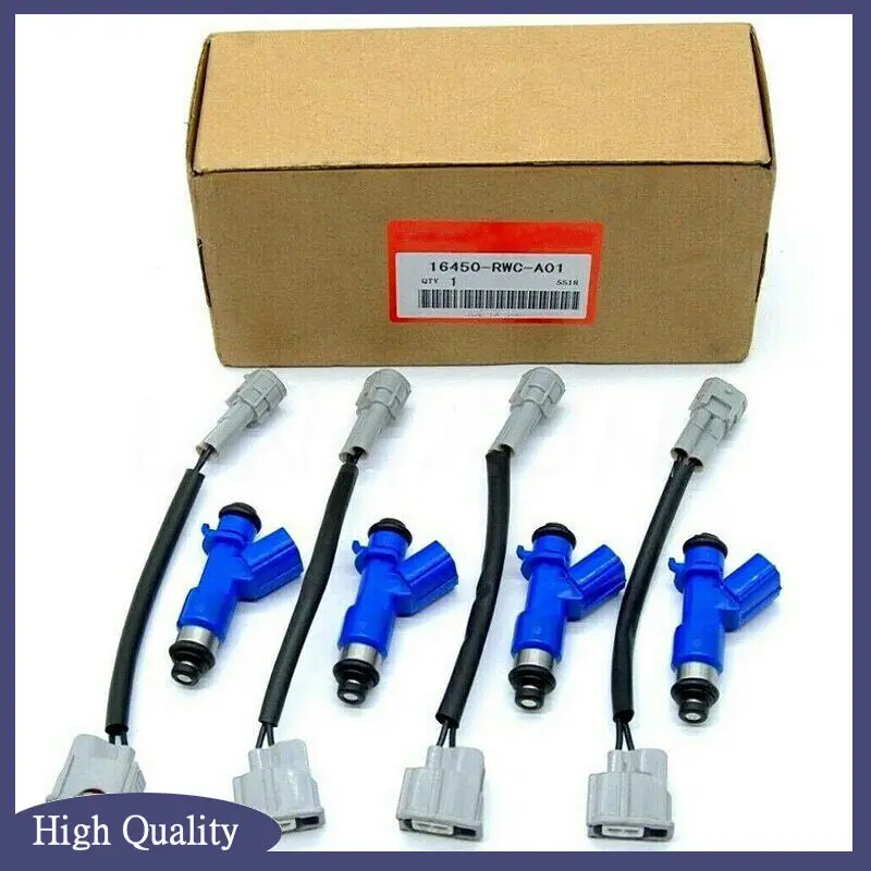 4 шт. топливная форсунка с заглушками 16450 RWC A01 16450-RWC-A01 для Honda Acura 07-12 Civic Integra RSX K20 K24 B16 B18 410Cc RDX
4 шт. топливная форсунка с заглушками 16450 RWC A01 16450-RWC-A01 для Honda Acura 07-12 Civic Integra RSX K20 K24 B16 B18 410Cc RDX