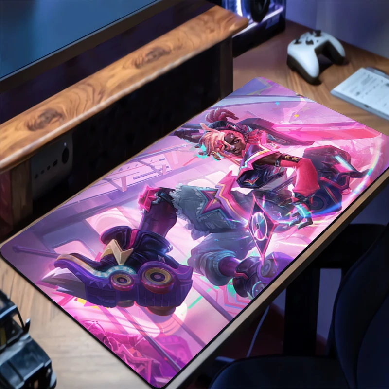Large Mouse pad League of Legends Ekko game player keyboard pad non-slip office study desk mat floor mat PC Anime game Mousepad
Large Mouse pad League of Legends Ekko game player keyboard pad non-slip office study desk mat floor mat PC Anime game Mousepad