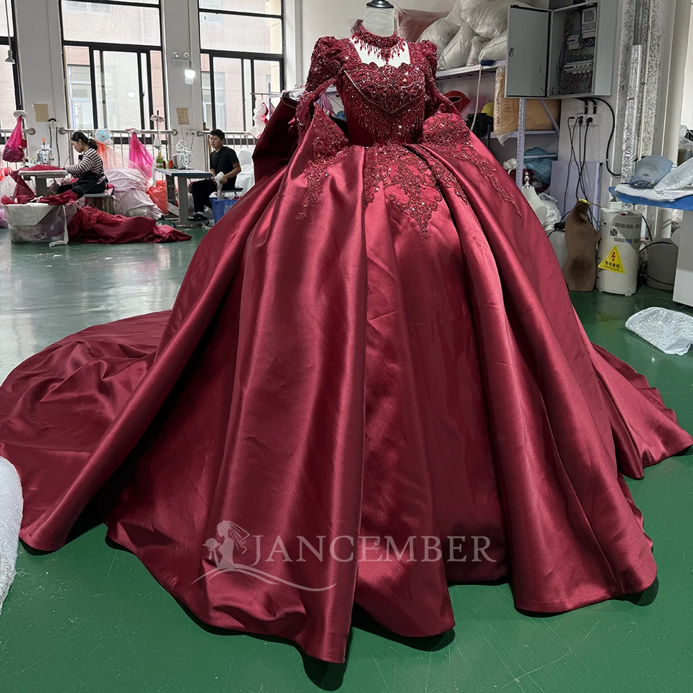 Customized Vestido De Noiva Long Sleeve Ball Gown Stylish Wedding Dress Hand Made Flowers Sequined Beading Hochzeitskleid
Customized Vestido De Noiva Long Sleeve Ball Gown Stylish Wedding Dress Hand Made Flowers Sequined Beading Hochzeitskleid