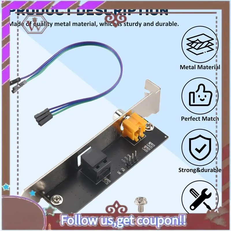 ABBG-24Bit 192 кГц дочерняя карта SPDIF оптическая и RCA-выходная пластина кабельный кронштейн цифровой аудиовыход для ASUS Gigabyte
ABBG-24Bit 192 кГц дочерняя карта SPDIF оптическая и RCA-выходная пластина кабельный кронштейн цифровой аудиовыход для ASUS Gigabyte
