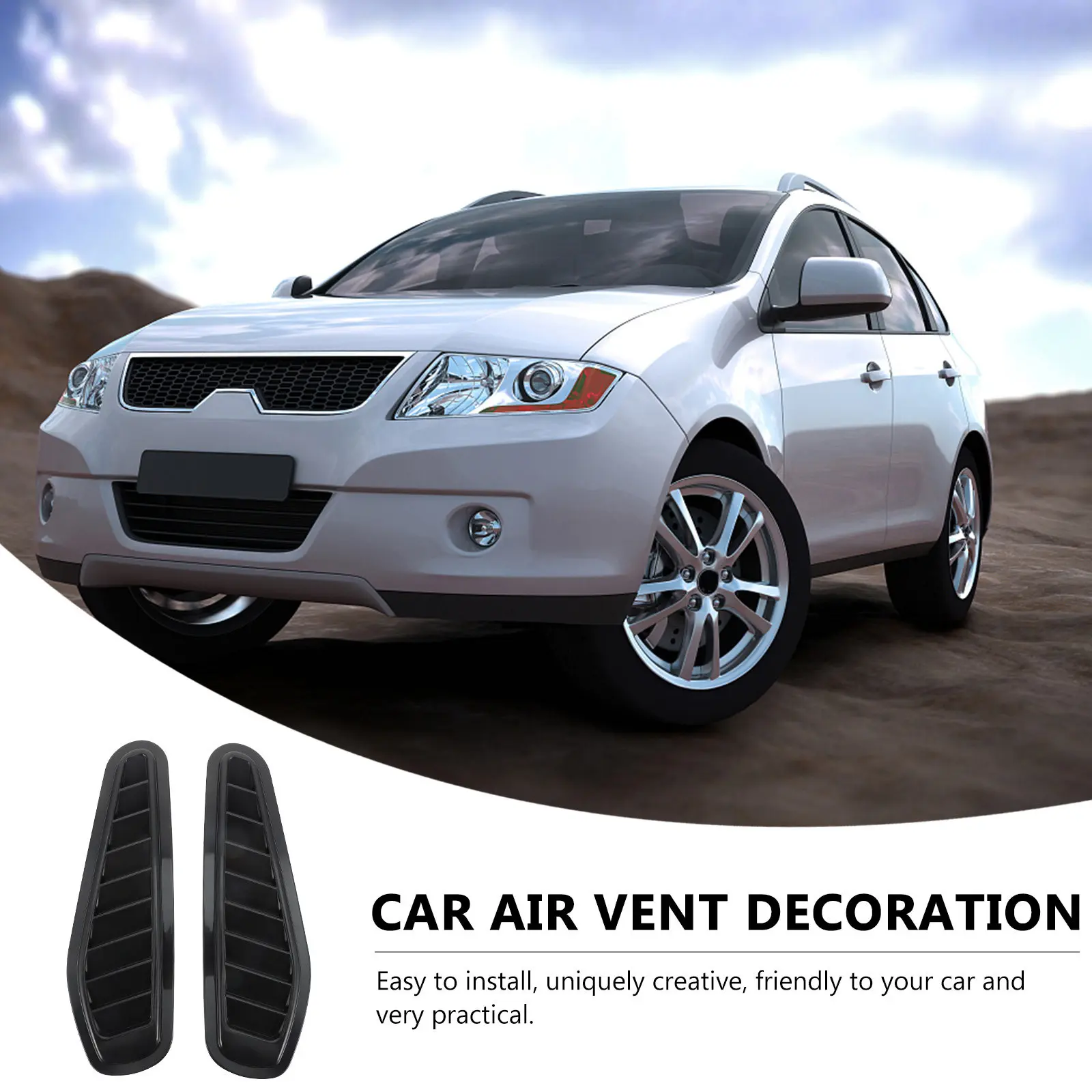 1Pair Engine Hood Decorative Strip Car Air Vent Outlet Sticker No Drill No Damage Lightweight Texture Easy Install Universal Car
1Pair Engine Hood Decorative Strip Car Air Vent Outlet Sticker No Drill No Damage Lightweight Texture Easy Install Universal Car