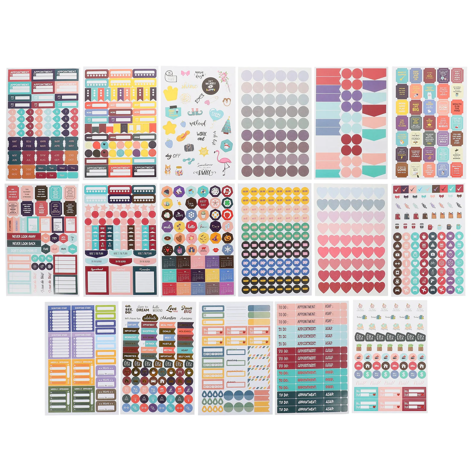 31 Sheets Planner Journal Decals DIY Scrapbook Accessories Smooth Surface Self Adhesive Create Lists Goals Stationery Stickers
31 Sheets Planner Journal Decals DIY Scrapbook Accessories Smooth Surface Self Adhesive Create Lists Goals Stationery Stickers