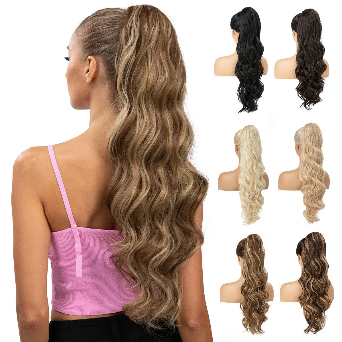 Drawstring Synthetic Ponytail Extensions Long Body Wavy Hairpiece High Temp Fiber Hair Pony for White Women Daily
Drawstring Synthetic Ponytail Extensions Long Body Wavy Hairpiece High Temp Fiber Hair Pony for White Women Daily