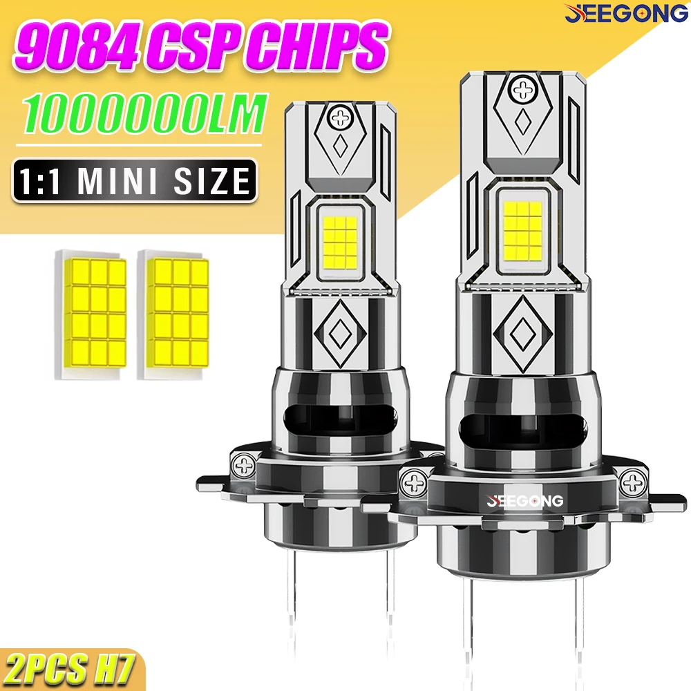 2 шт. светодиодных ламп H7, 1000000 лм, суперяркие светодиодные фары для автомобиля, без ошибок CANBUS, 6000K, холодный белый свет, беспроводные светодиодные лампы с вентилятором
2 шт. светодиодных ламп H7, 1000000 лм, суперяркие светодиодные фары для автомобиля, без ошибок CANBUS, 6000K, холодный белый свет, беспроводные светодиодные лампы с вентилятором