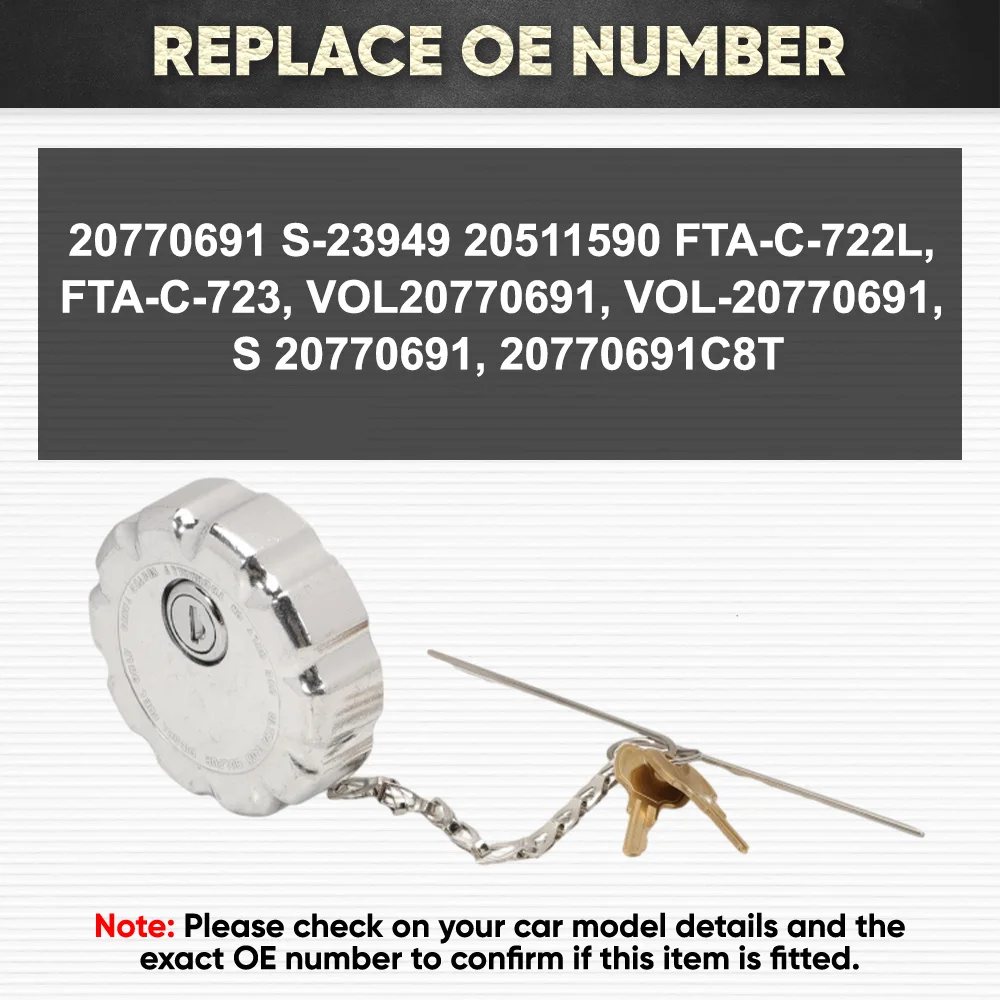 Для грузовиков Volvo VN VNL серии Mack для тяжелых условий эксплуатации, 2010–2025, автомобильная 3-дюймовая крышка дизельного топливного бака с блокировкой, 20770657 20770691 20770683
Для грузовиков Volvo VN VNL серии Mack для тяжелых условий эксплуатации, 2010–2025, автомобильная 3-дюймовая крышка дизельного топливного бака с блокировкой, 20770657 20770691 20770683