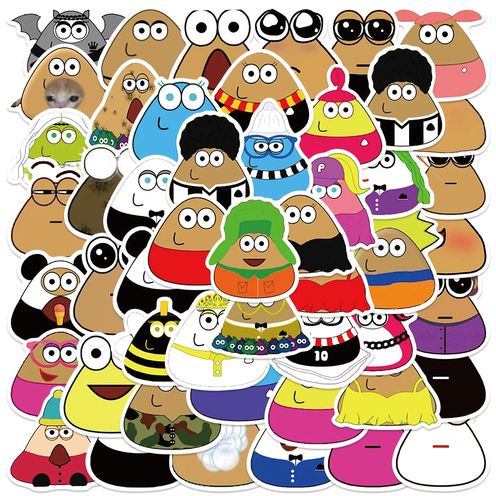 10/30/50pcs Funny Game My Pet Alien Pou Stickers Cute Cartoon Sticker for Kids Toy Stationery Luggage Phone Graffiti Decals Pack 
10/30/50pcs Funny Game My Pet Alien Pou Stickers Cute Cartoon Sticker for Kids Toy Stationery Luggage Phone Graffiti Decals Pack
