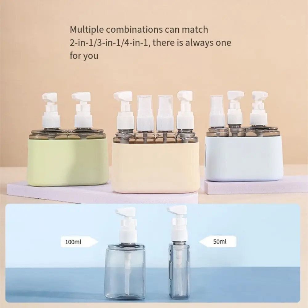 2/3/4 in 1 Travel Refillable Bottles Set Leak Proof 50ml Empty Bottle Kit Reusable Portable Liquid Dispenser Bottle Shampoo
2/3/4 in 1 Travel Refillable Bottles Set Leak Proof 50ml Empty Bottle Kit Reusable Portable Liquid Dispenser Bottle Shampoo