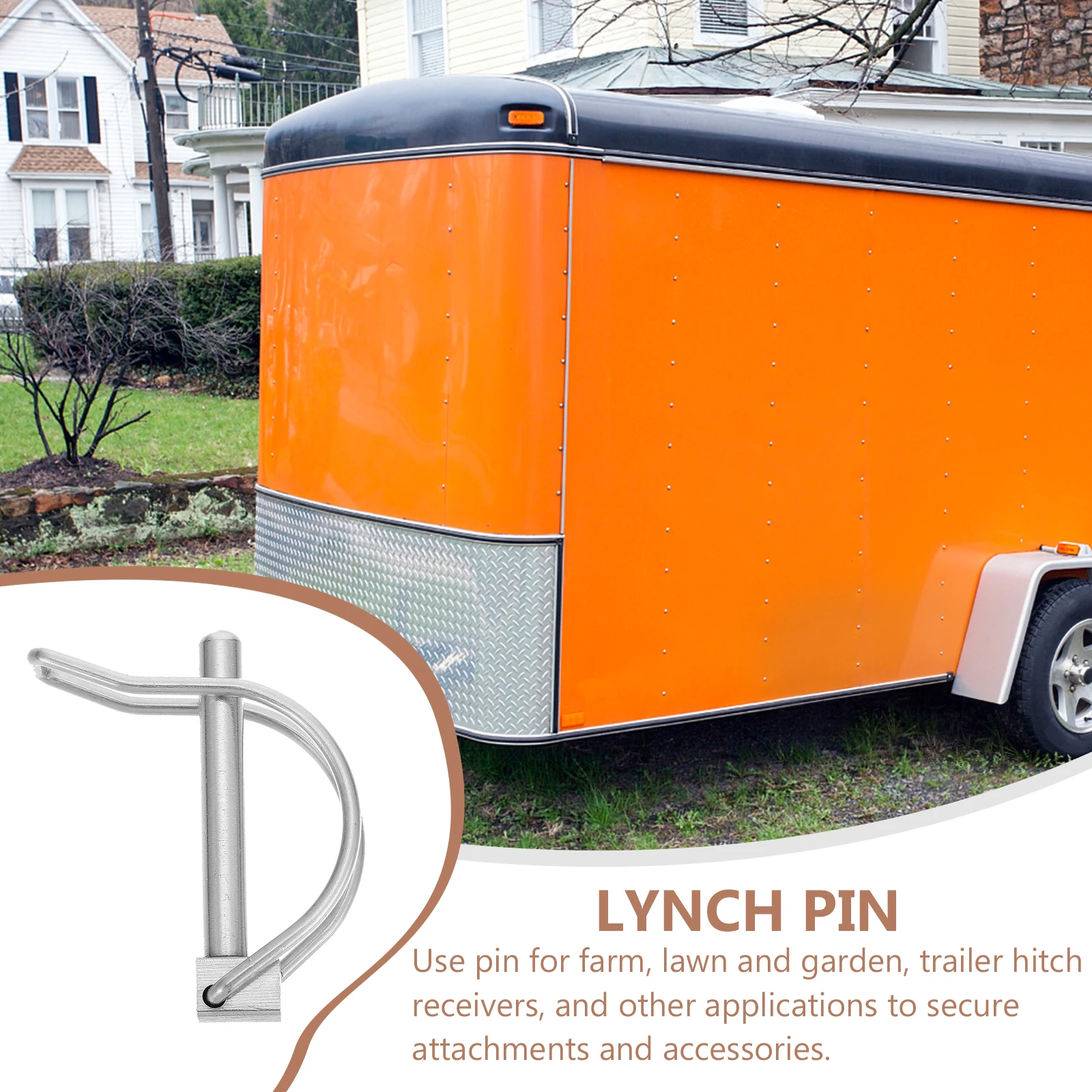 2 Pcs Spring Pin Trailers Coupler Quick Release Clip Heavy Wire Lock Stainless Steel
2 Pcs Spring Pin Trailers Coupler Quick Release Clip Heavy Wire Lock Stainless Steel