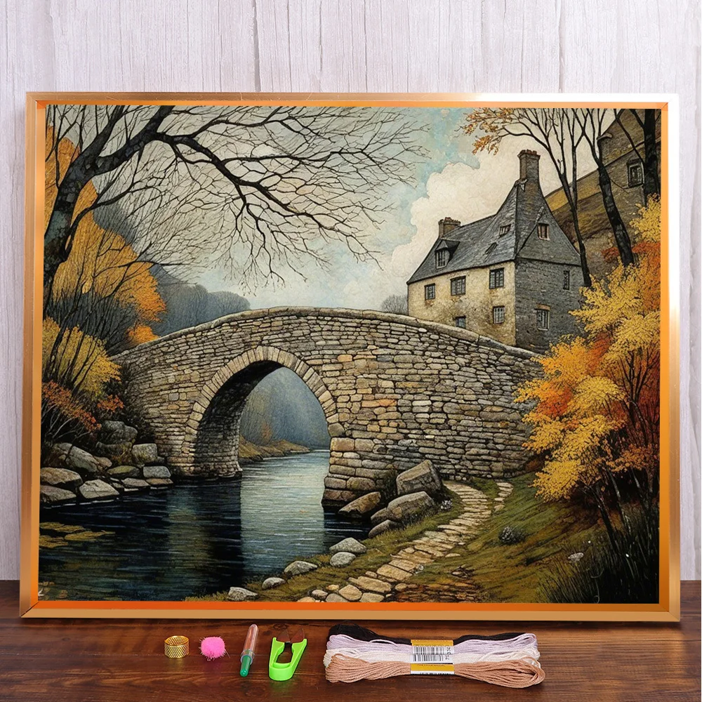 Landscape River House Cross Stitch Complete Kit Embroidery Handiwork Needlework Handicraft Sewing Package Design Promotions
Landscape River House Cross Stitch Complete Kit Embroidery Handiwork Needlework Handicraft Sewing Package Design Promotions