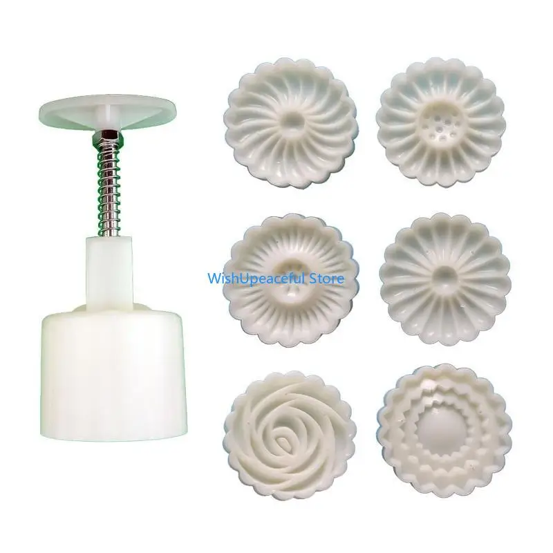 34YA Plastic Mooncake Stamp Chrysanthemum Mooncake Mold Festival DIY Hand Press
34YA Plastic Mooncake Stamp Chrysanthemum Mooncake Mold Festival DIY Hand Press