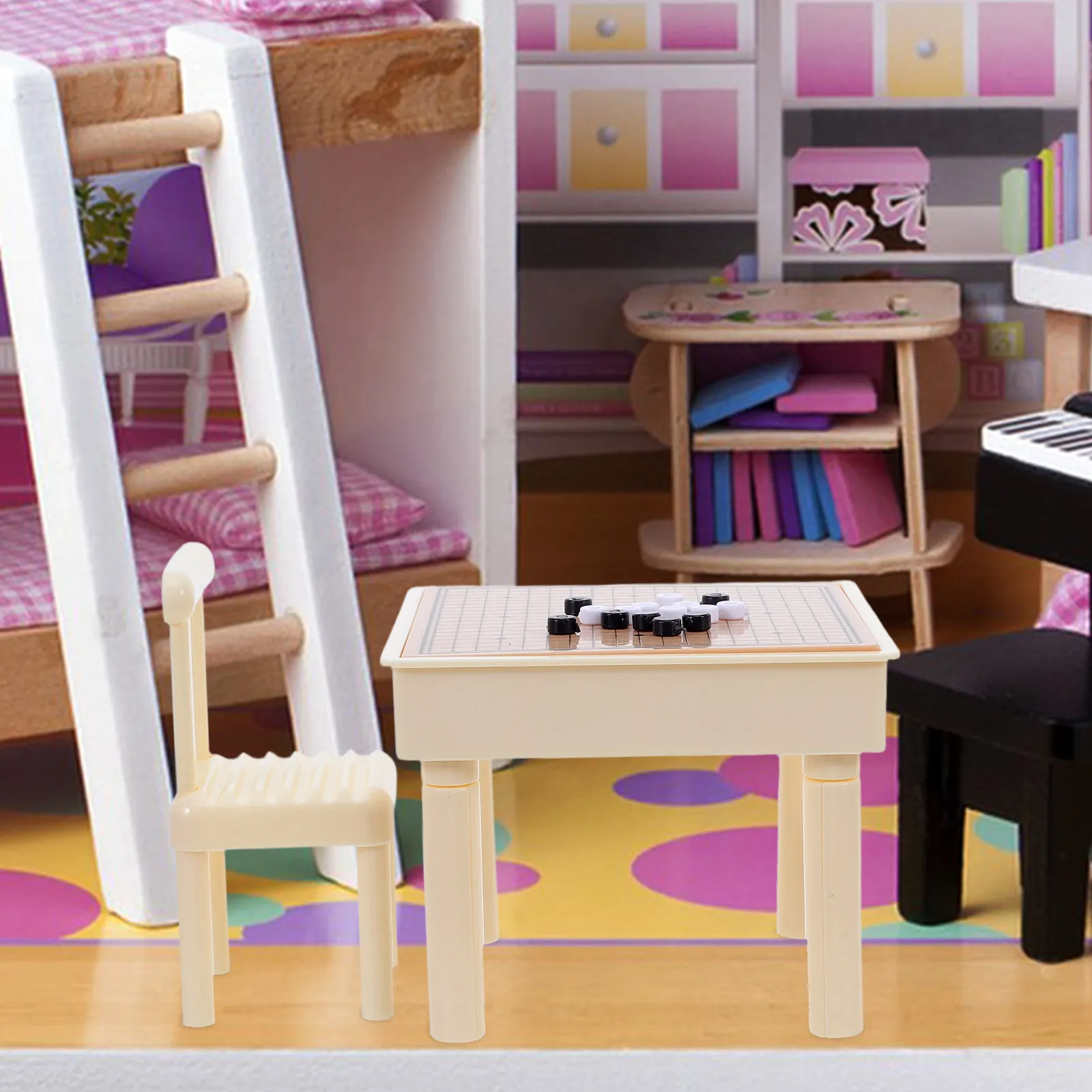 Compact 1:12 Scale Mini Furniture Suite for Dollhouse Renovation Projects Realistic Wood Finish Tiny Room Essentials Decorative
Compact 1:12 Scale Mini Furniture Suite for Dollhouse Renovation Projects Realistic Wood Finish Tiny Room Essentials Decorative