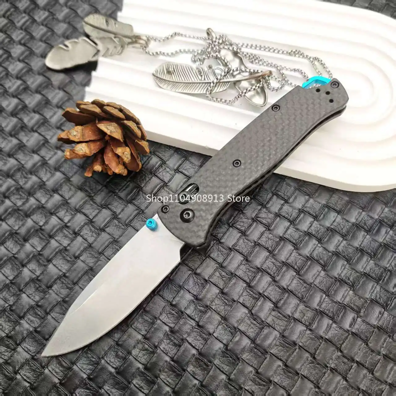 535-3 Survival Utility BM Folding Pocket Knife Multi-purpose Carbon Fiber Handle Camping Bushcraft Hiking EDC Tools Jackknife
535-3 Survival Utility BM Folding Pocket Knife Multi-purpose Carbon Fiber Handle Camping Bushcraft Hiking EDC Tools Jackknife