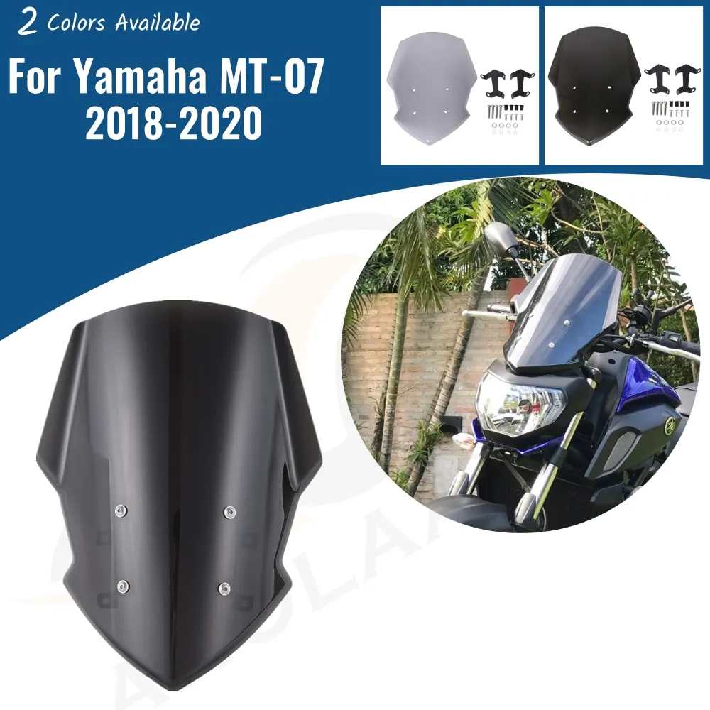 Motorcycle Windscreen For Yamaha MT 07 2018 2019 2020 MT07 Wind Shield Accessories Windshield Air Deflector Adjustable Spoiler
Motorcycle Windscreen For Yamaha MT 07 2018 2019 2020 MT07 Wind Shield Accessories Windshield Air Deflector Adjustable Spoiler