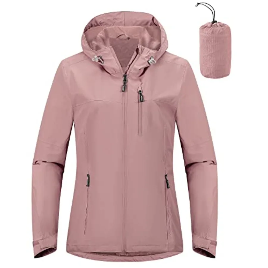 Outdoor Ventures Packable Rain Jacket Women Lightweight Waterproof Raincoat with Hood Cycling Bike Jacket
Outdoor Ventures Packable Rain Jacket Women Lightweight Waterproof Raincoat with Hood Cycling Bike Jacket