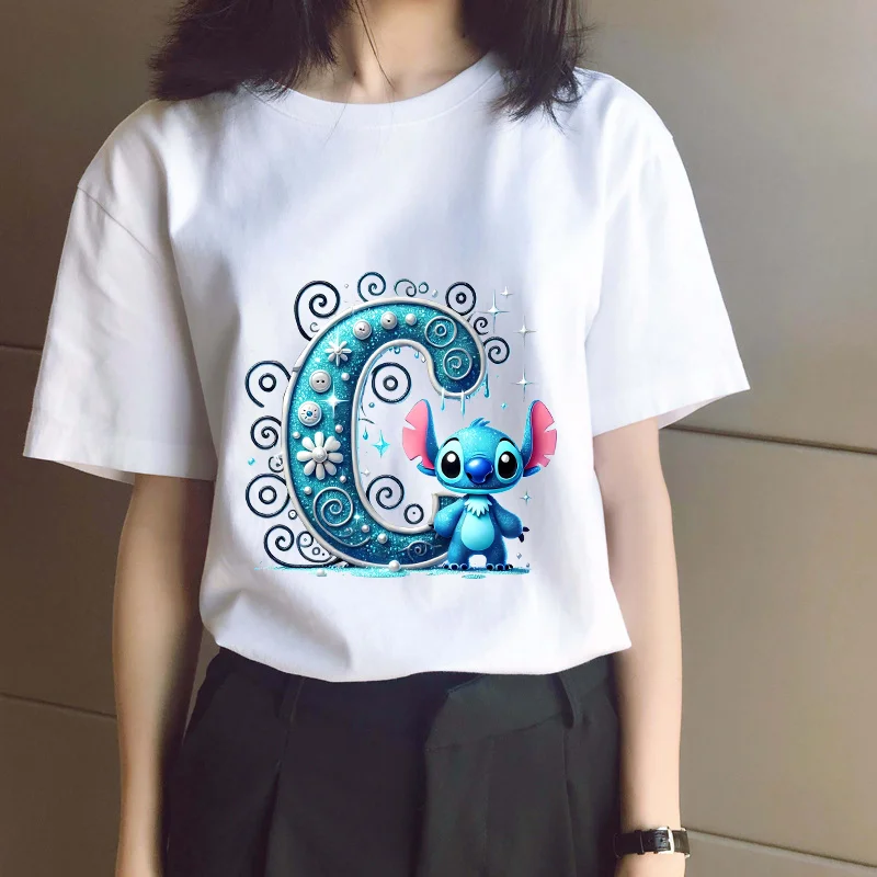 Lilo Stitch A-Z Alphabet T-shirts Cute Summer Short Sleeve Women DISNEYS Cartoon Print Tee Man Casual Fashion Plus Size Top Gift
Lilo Stitch A-Z Alphabet T-shirts Cute Summer Short Sleeve Women DISNEYS Cartoon Print Tee Man Casual Fashion Plus Size Top Gift