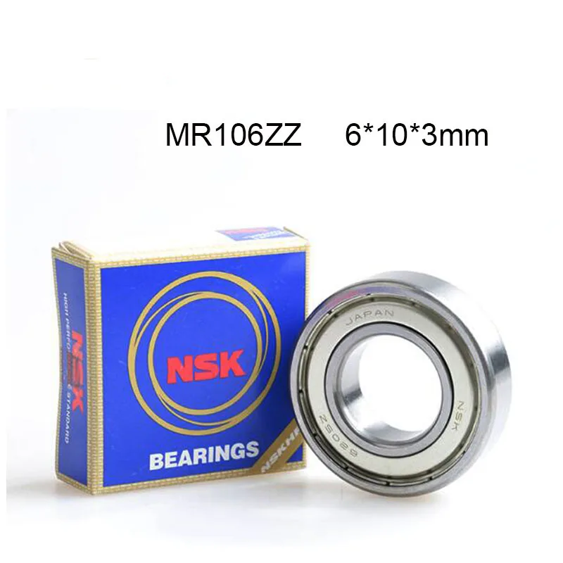 Japan NSK Miniature Bearing MR106ZZ 10Pcs 6*10*3 High Speed Chrome Steel Metal Sealed High Speed 베어링 rolamento подшипник
Japan NSK Miniature Bearing MR106ZZ 10Pcs 6*10*3 High Speed Chrome Steel Metal Sealed High Speed 베어링 rolamento подшипник