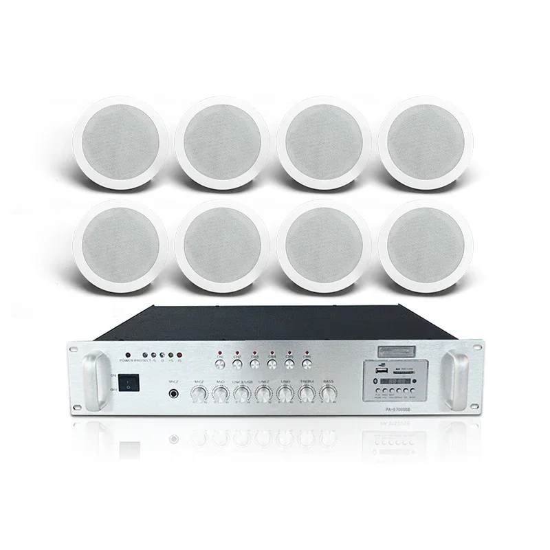 High End 8*60w 8 Inch Mosque Sound System Coaxial Hifi Ceiling Speakers With Amplifier Ceiling Speaker For Church hot 2025
High End 8*60w 8 Inch Mosque Sound System Coaxial Hifi Ceiling Speakers With Amplifier Ceiling Speaker For Church hot 2025