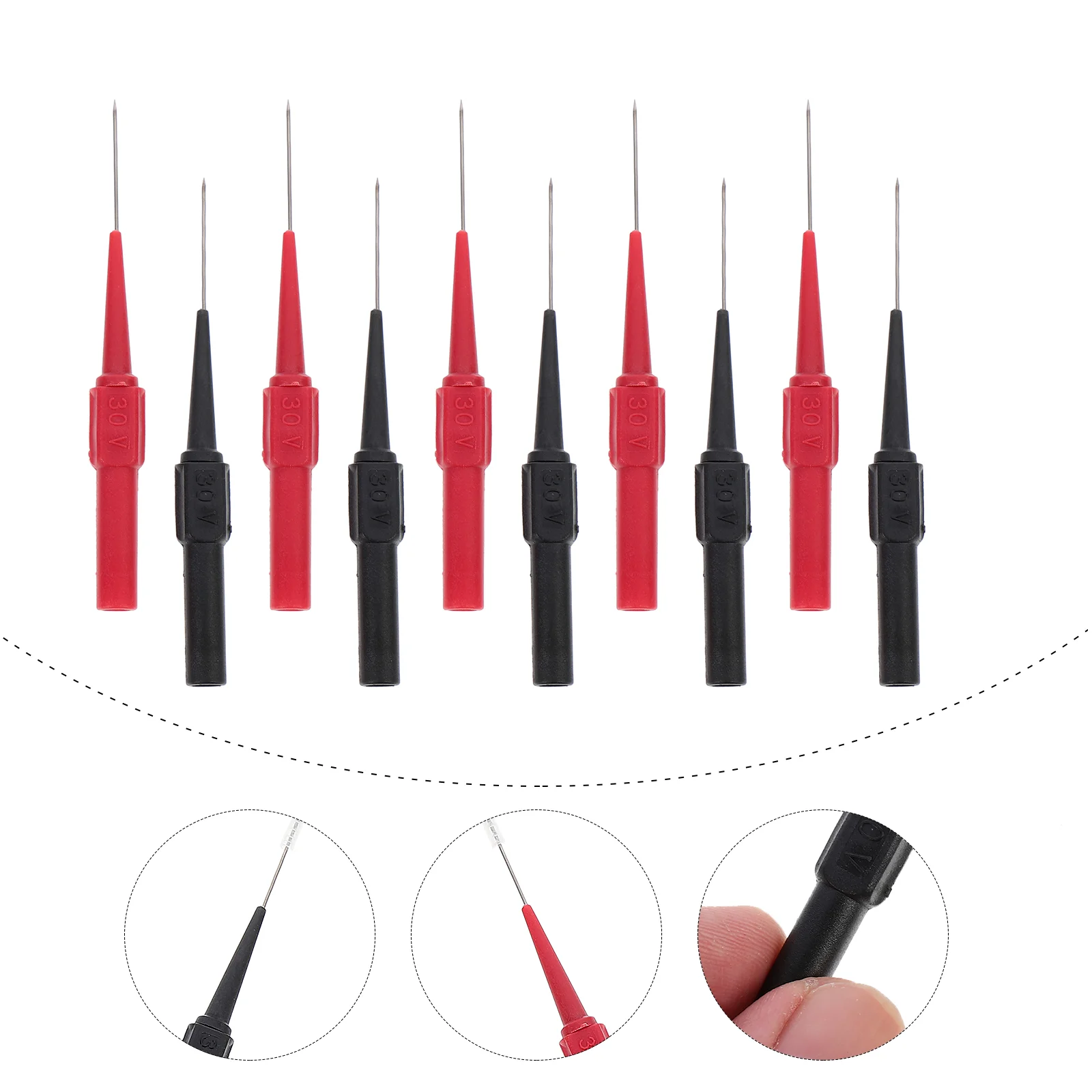 10pcs Multimeter Test Needles Tester Probes Replacement Tools Red Black 5pcs Each Service Conductivity Accurate
10pcs Multimeter Test Needles Tester Probes Replacement Tools Red Black 5pcs Each Service Conductivity Accurate