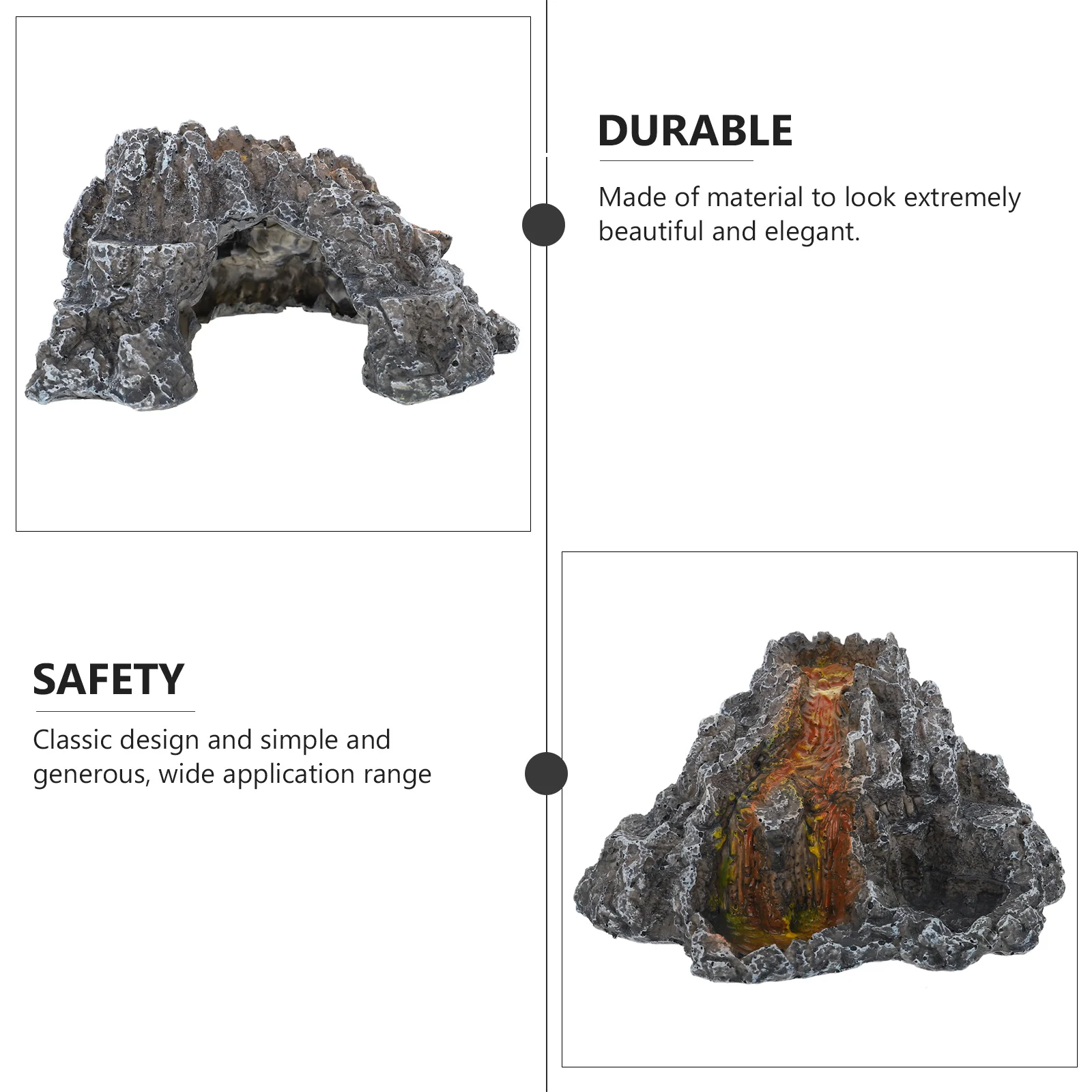 Resin Lava Volcano Aquarium Decoration Beautiful Elegant Suitable Fresh Salt Water Environment Fish Tank Ornaments
Resin Lava Volcano Aquarium Decoration Beautiful Elegant Suitable Fresh Salt Water Environment Fish Tank Ornaments