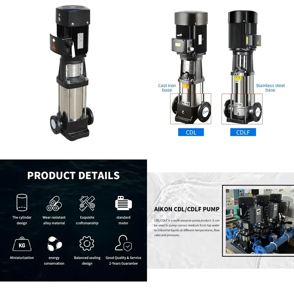 CDL 50 60Hz Stainless Steel 3hp 220v 380v jockey Fire Pump with Controller
CDL 50 60Hz Stainless Steel 3hp 220v 380v jockey Fire Pump with Controller