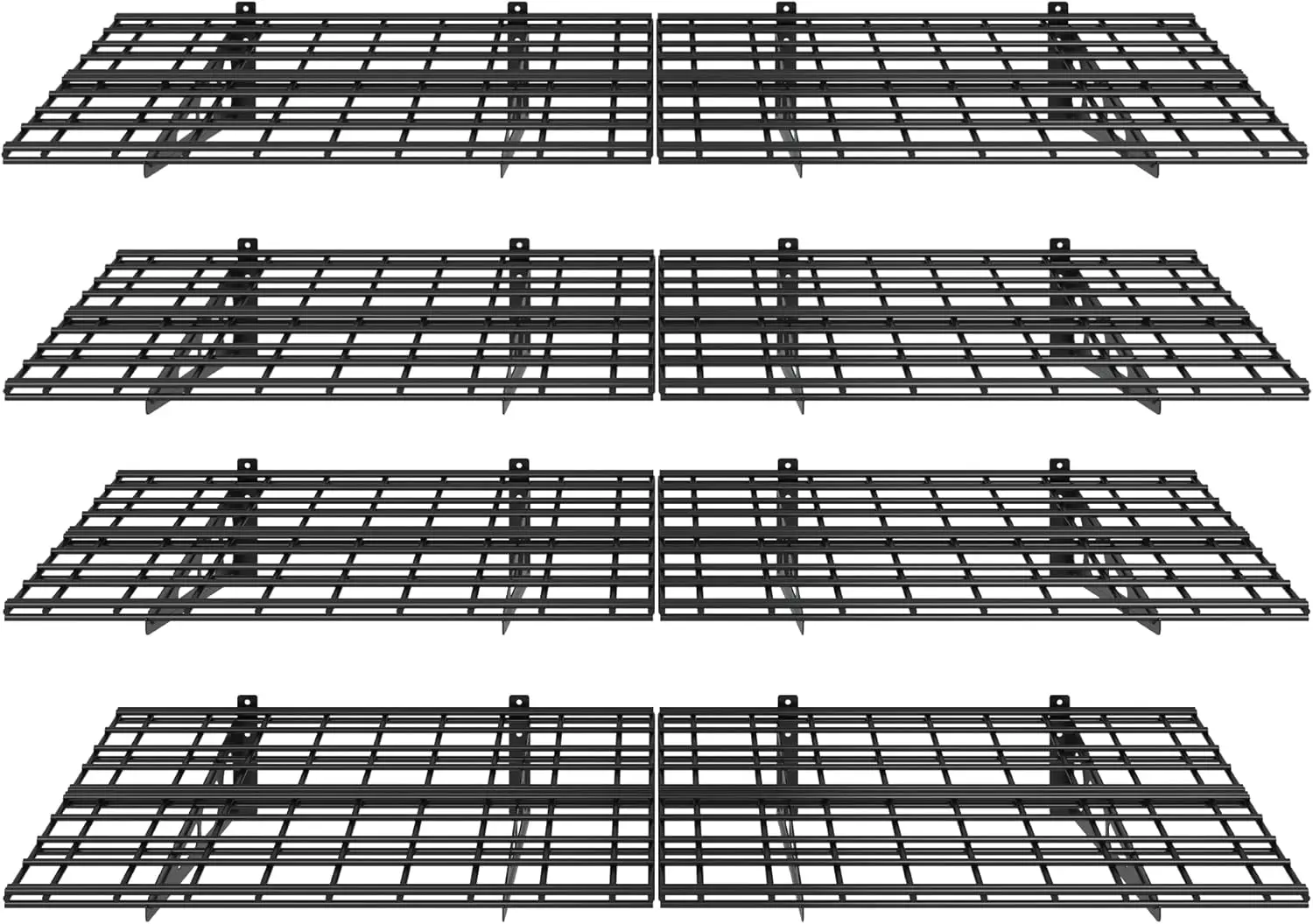 Garage Storage Rack Floating Shelves Pack Four Wall Mounted Wood Planks Black
Garage Storage Rack Floating Shelves Pack Four Wall Mounted Wood Planks Black