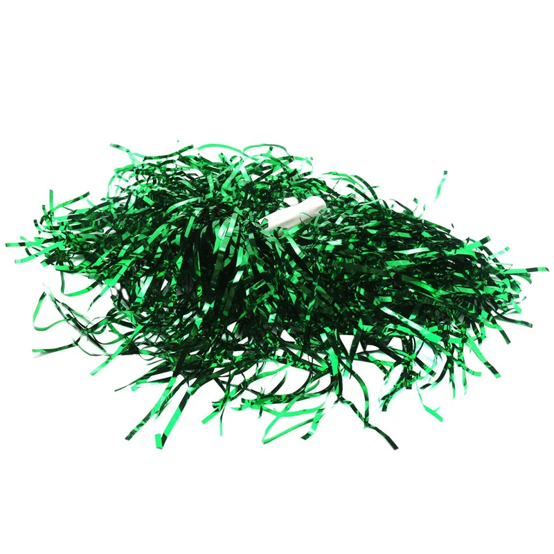 SS-96Pcs Cheerleading Pom Poms Metallic Foil Cheer Pom Poms With Plastic Handle For Adults Kids Cheerleaders Party Green
SS-96Pcs Cheerleading Pom Poms Metallic Foil Cheer Pom Poms With Plastic Handle For Adults Kids Cheerleaders Party Green