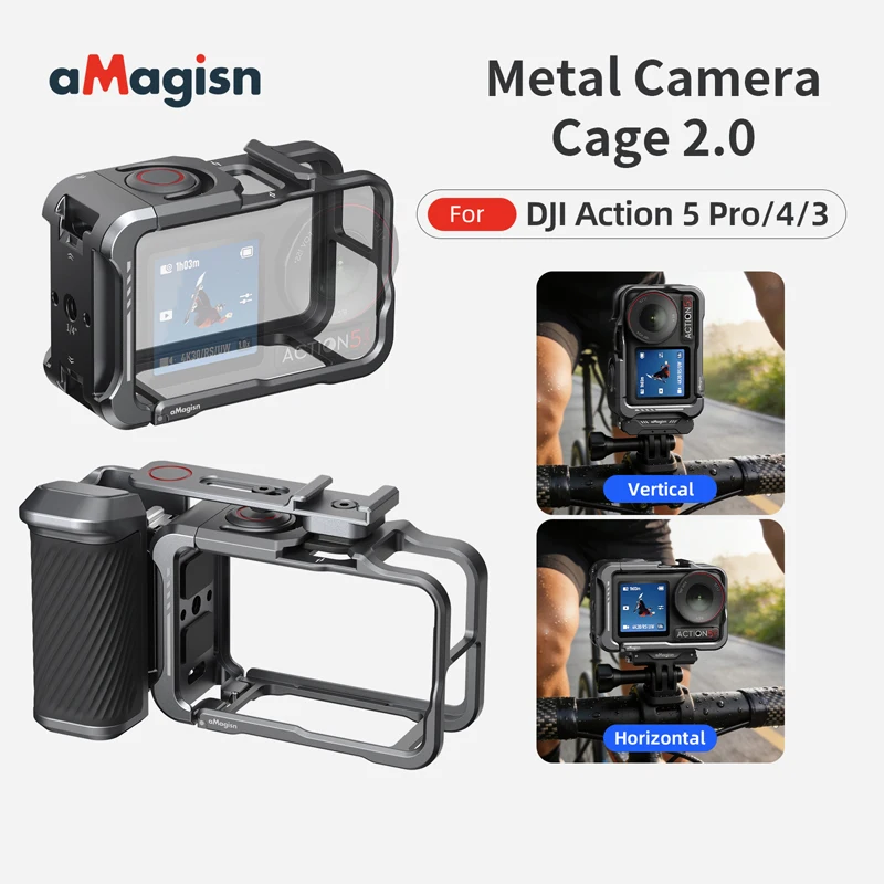 Металлический защитный корпус-рамка для камеры DJI Osmo Action 5Pro/4/3 с крышкой объектива, из алюминиевого сплава, аксессуары для ACTION5PRO
Металлический защитный корпус-рамка для камеры DJI Osmo Action 5Pro/4/3 с крышкой объектива, из алюминиевого сплава, аксессуары для ACTION5PRO