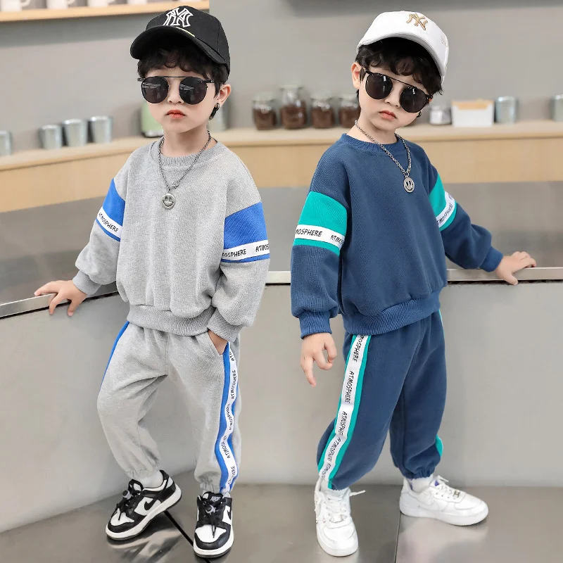 Boys Suit Sweatshirts +Pants Cotton 2Pcs/Sets 2023 Casual Spring Autumn Sports Sets Warm Thicken Children Clothing
Boys Suit Sweatshirts +Pants Cotton 2Pcs/Sets 2023 Casual Spring Autumn Sports Sets Warm Thicken Children Clothing